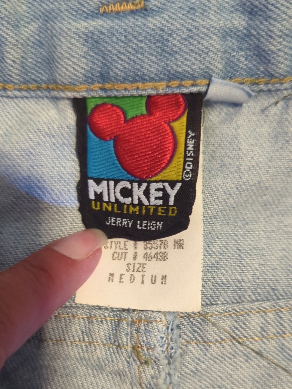 NWT Vintage Mickey Unlimited Denim Shorts - Picture 2 of 4
